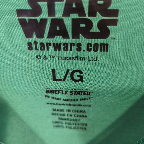 Star Wars MANDALORIAN The Child "Joy To The Galaxy" Long Sleeve Shirt. Men's L - Picture 4 of 4